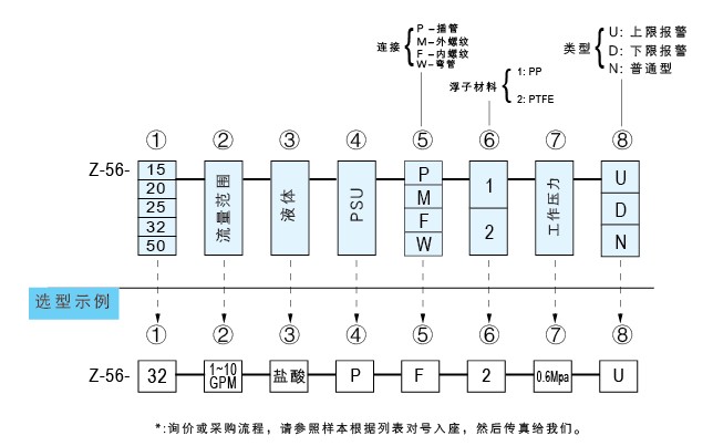 Z-5615、Z-5620、Z-5625、Z-5632、Z-5650聚砜塑料管浮子流量計(jì)