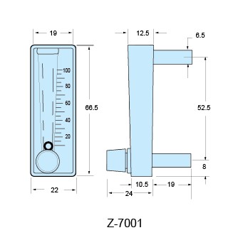 Z-7001、Z-7002、Z-7003面板式流量計